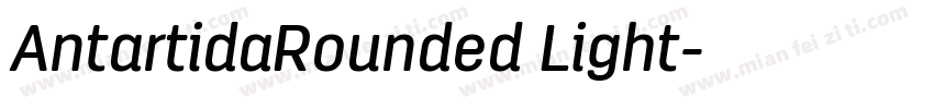AntartidaRounded Light字体转换